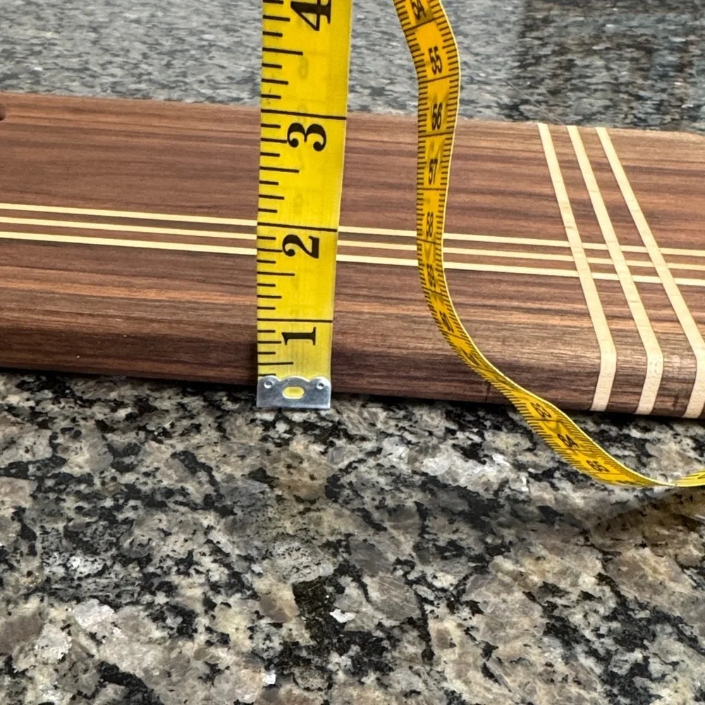 Wooden Cutting Board with thin Striped Design NEW